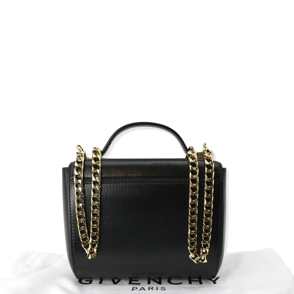 Givenchy Mini Pandora Box Calfskin Leather Chain Bag Black