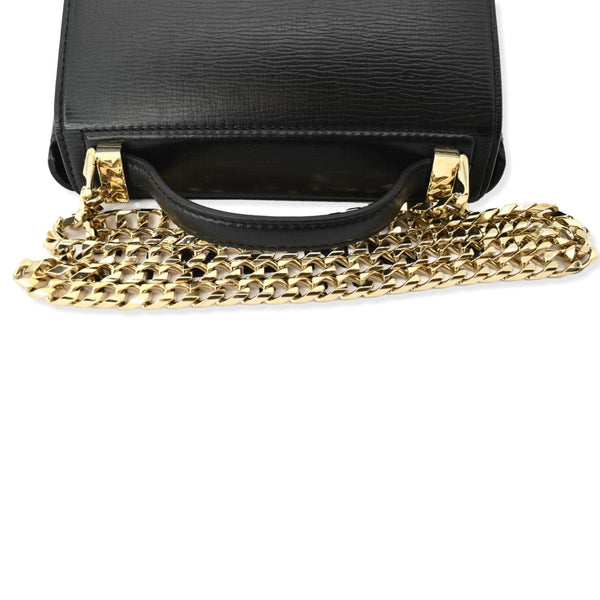 Givenchy Mini Pandora Box Calfskin Leather Chain Bag Black