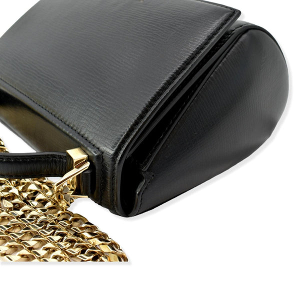 Givenchy Mini Pandora Box Calfskin Leather Chain Bag Black