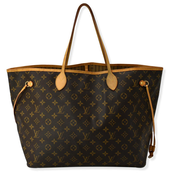 LOUIS VUITTON Neverfull GM Monogram Canvas Tote Bag Brown