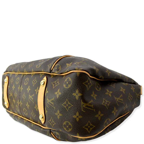 LOUIS VUITTON Galliera GM Monogram Canvas Shoulder Bag Brown