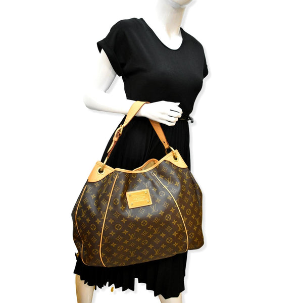 LOUIS VUITTON Galliera GM Monogram Canvas Shoulder Bag Brown