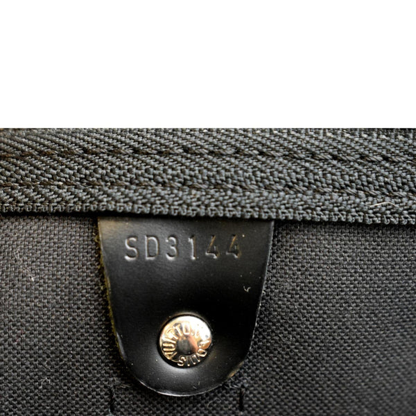 LOUIS VUITTON Keepall 55 Damier Graphite Bandouliere Travel Bag Black