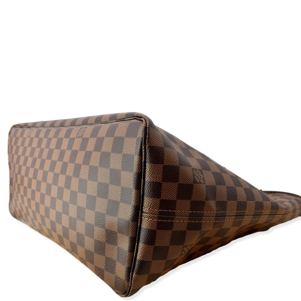 LOUIS VUITTON Neverfull GM Damier Ebene Tote Bag Brown