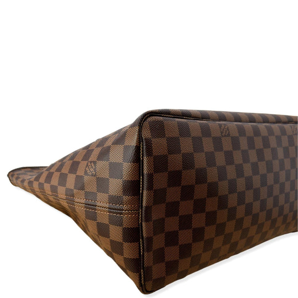 LOUIS VUITTON Neverfull GM Damier Ebene Tote Bag Brown