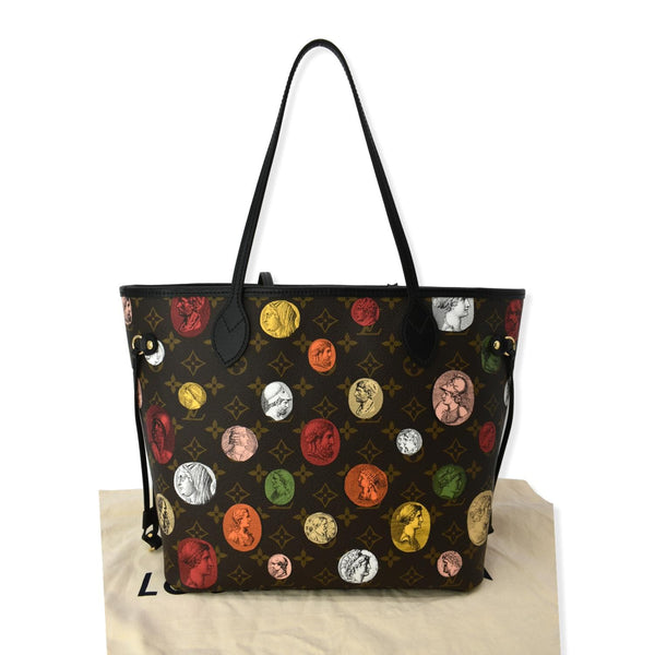 LOUIS VUITTON Neverfull MM x Fornasetti Cameo Monogram Canvas Tote Bag Brown - Hot Deals
