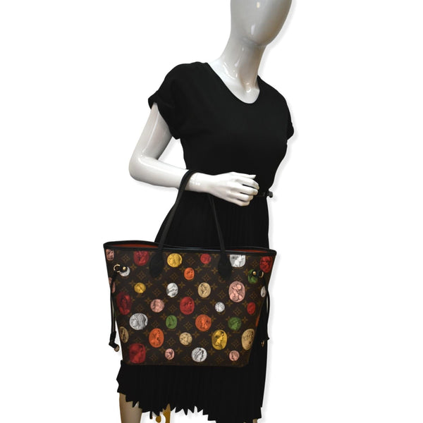 LOUIS VUITTON Neverfull MM x Fornasetti Cameo Monogram Canvas Tote Bag Brown - Hot Deals