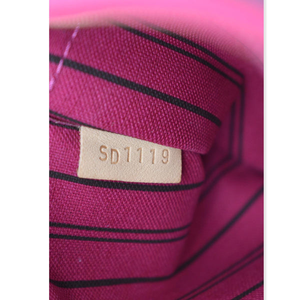 LOUIS VUITTON Neverfull Monogram Canvas Pochette Wristlet Pouch Brown