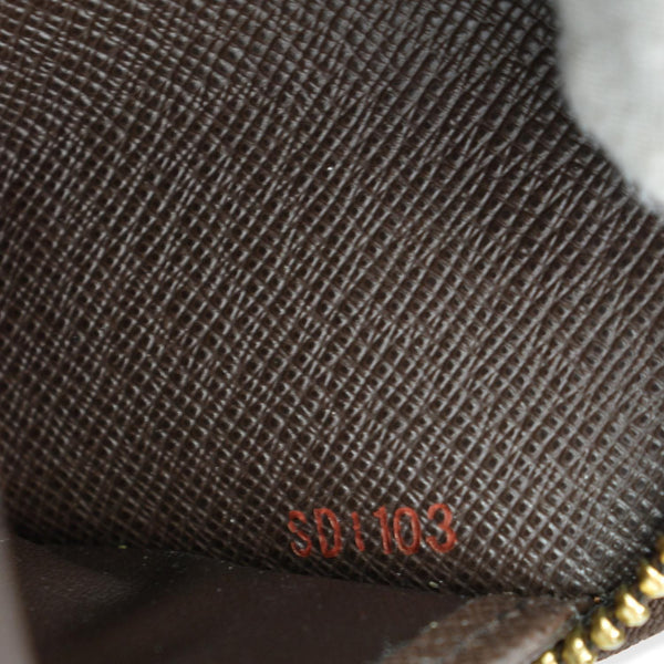 LOUIS VUITTON Damier Ebene Zippy Long Wallet Brown