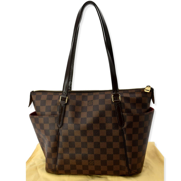 LOUIS VUITTON Totally PM Damier Ebene Shoulder Tote Bag Brown