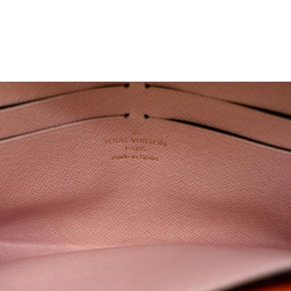 LOUIS VUITTON Jeanne Monogram Canvas Wallet Rose Ballerine