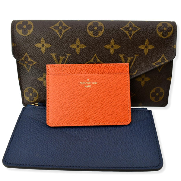 LOUIS VUITTON Jeanne Monogram Canvas Wallet Rose Ballerine