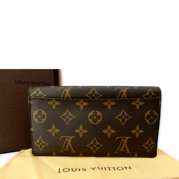 LOUIS VUITTON Jeanne Monogram Canvas Wallet Rose Ballerine