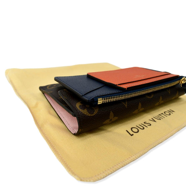 LOUIS VUITTON Jeanne Monogram Canvas Wallet Rose Ballerine