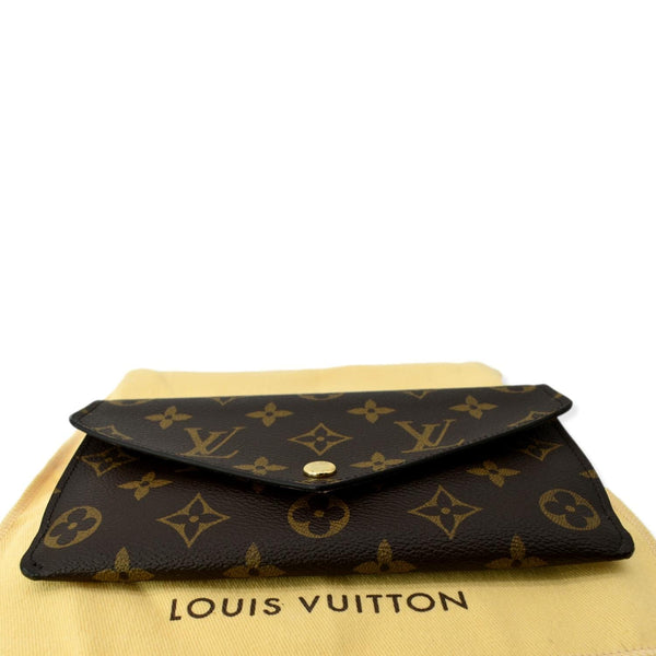LOUIS VUITTON Jeanne Monogram Canvas Wallet Rose Ballerine
