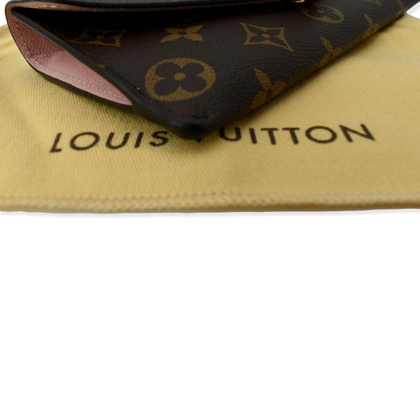 LOUIS VUITTON Jeanne Monogram Canvas Wallet Rose Ballerine
