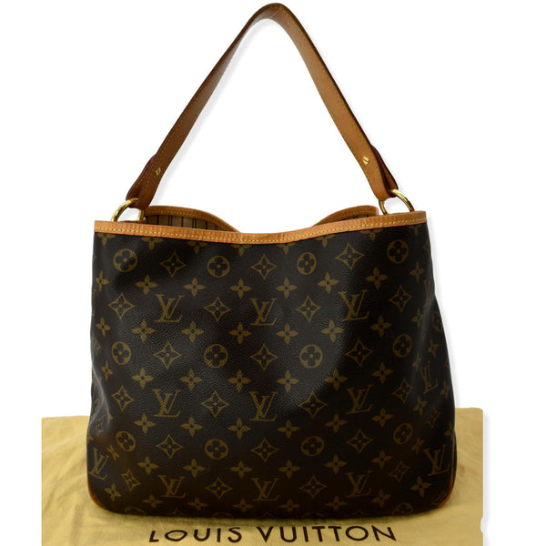 LOUIS VUITTON Delightful PM Monogram Canvas Hobo Bag Brown