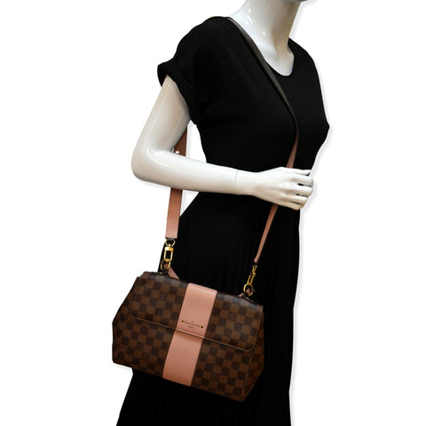 LOUIS VUITTON Bond Street MM Damier Ebene Crossbody Bag Magnolia - Hot Deals