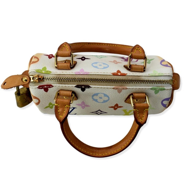 LOUIS VUITTON Nano Murakami Speedy Monogram Satchel Bag Multicolor