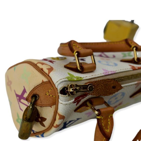 LOUIS VUITTON Nano Murakami Speedy Monogram Satchel Bag Multicolor