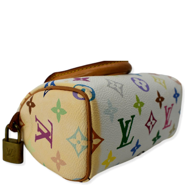 LOUIS VUITTON Nano Murakami Speedy Monogram Satchel Bag Multicolor