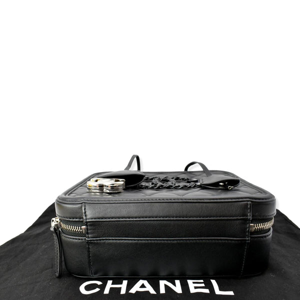 CHANEL Incognito CC Filigree Vanity Lambskin Shoulder Bag So Black
