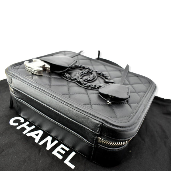 CHANEL Incognito CC Filigree Vanity Lambskin Shoulder Bag So Black