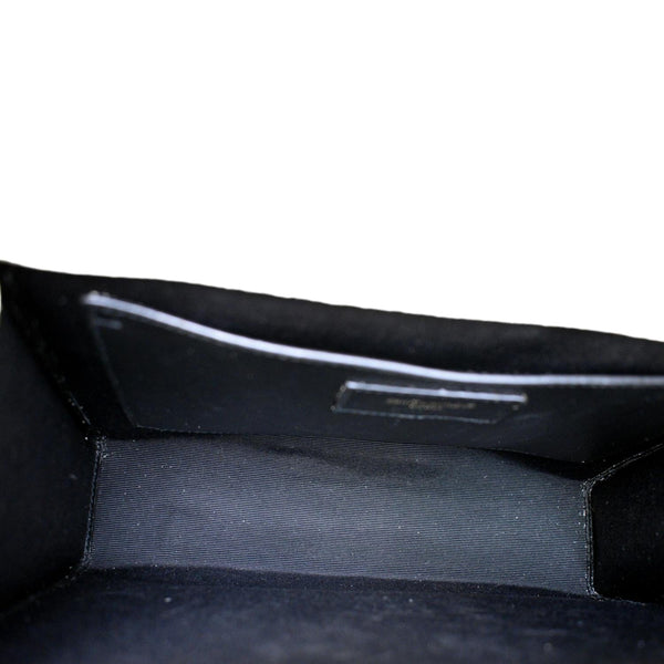 YVES SAINT LAURENT Medium Envelope Matelasse Suede Crossbody Bag Beige