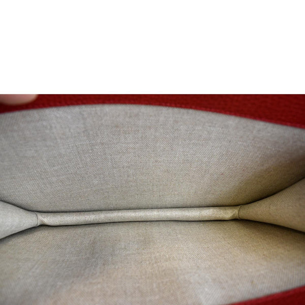 GUCCI Interlocking GG Calfskin Leather Crossbody Bag Red 510303