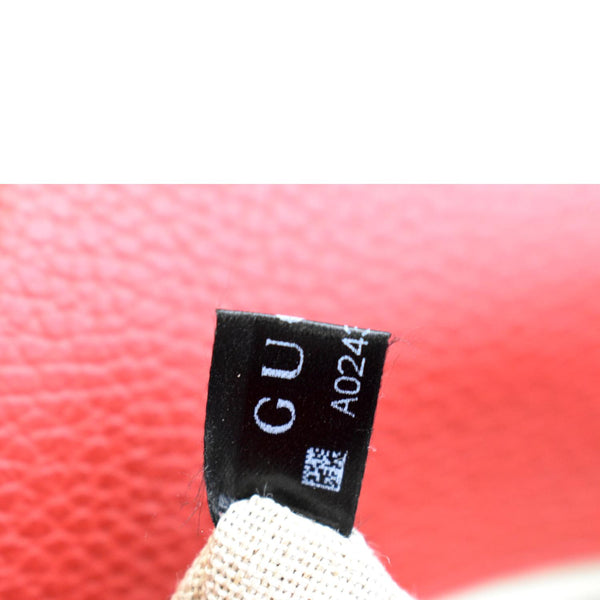 GUCCI Interlocking GG Calfskin Leather Crossbody Bag Red 510303