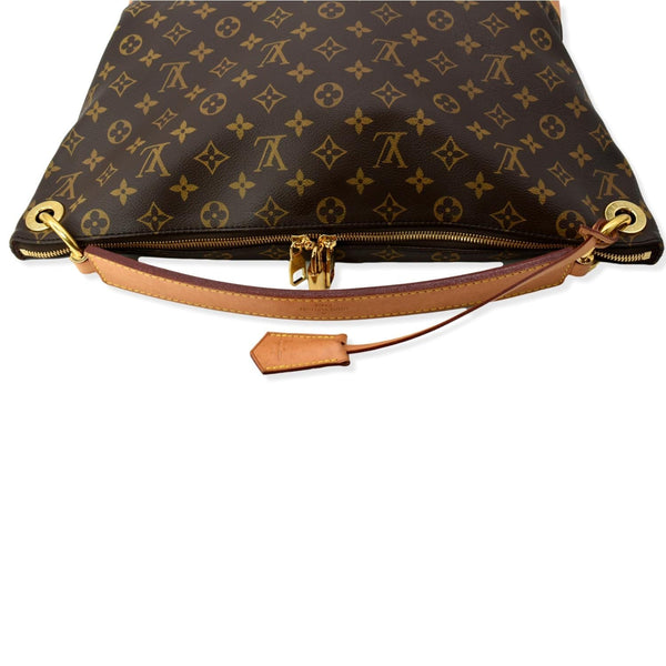 LOUIS VUITTON Berri MM Monogram Canvas Shoulder Bag Brown