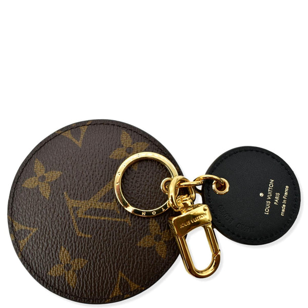 LOUIS VUITTON Reverse Monogram Canvas Key Holder & Bag Charm Brown