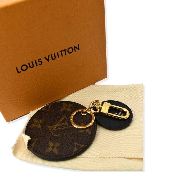 LOUIS VUITTON Reverse Monogram Canvas Key Holder & Bag Charm Brown