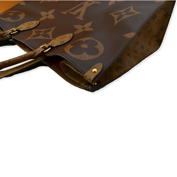 LOUIS VUITTON Onthego GM Giant Monogram Canvas Tote Shoulder Bag Brown - Hot Deals