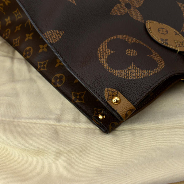 LOUIS VUITTON Onthego GM Giant Monogram Canvas Tote Shoulder Bag Brown - Hot Deals