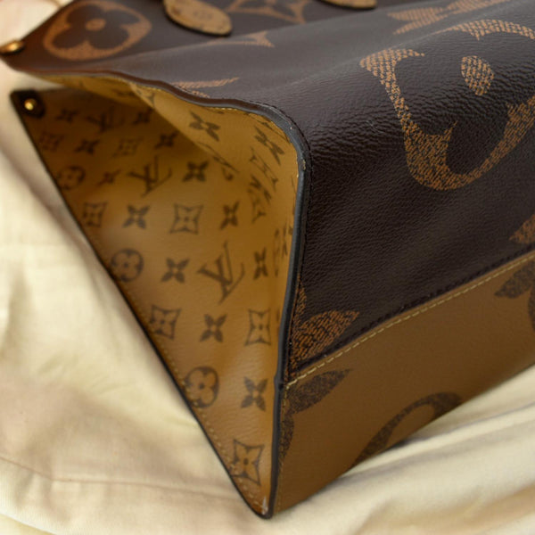LOUIS VUITTON Onthego GM Giant Monogram Canvas Tote Shoulder Bag Brown - Hot Deals