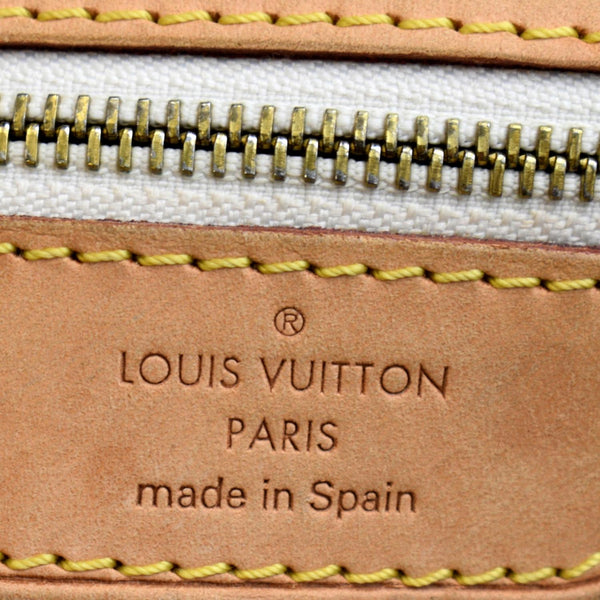 LOUIS VUITTON Hampstead MM Damier Azur Shoulder Bag White