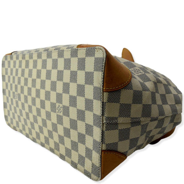 LOUIS VUITTON Hampstead MM Damier Azur Shoulder Bag White