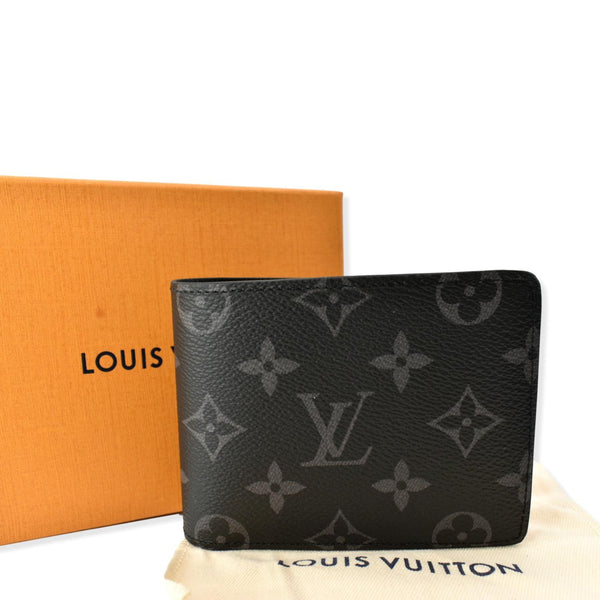 LOUIS VUITTON Damier Graphite Canvas Multiple Wallet Black