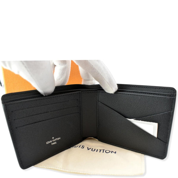 LOUIS VUITTON Damier Graphite Canvas Multiple Wallet Black