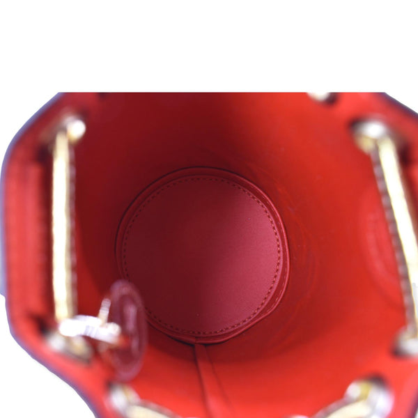 CHRISTIAN LOUBOUTIN Mary Jane Bucket Mini Leather Shoulder Bag Gold