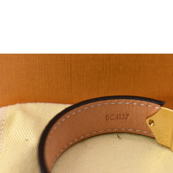 LOUIS VUITTON Monogram Canvas Nano Bracelet Size 17