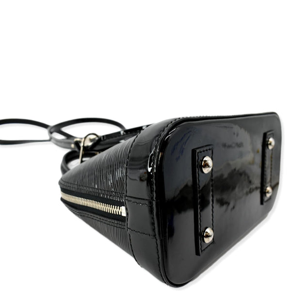LOUIS VUITTON Alma BB Electric Epi Leather Crossbody Bag Black