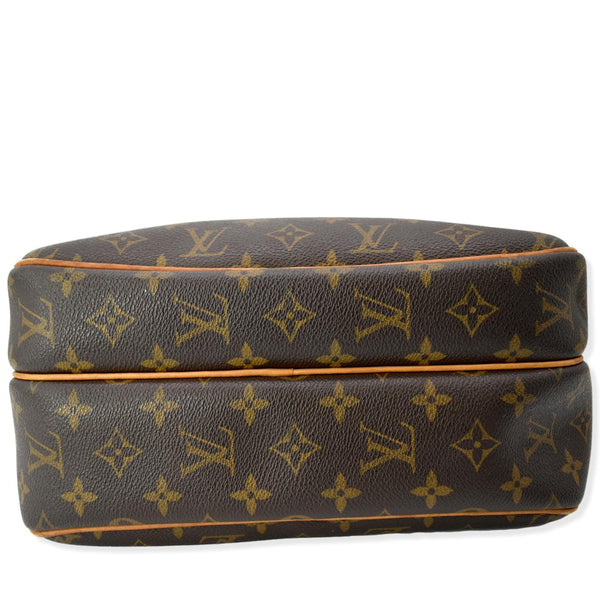 LOUIS VUITTON Reporter Monogram Canvas Shoulder Bag Brown