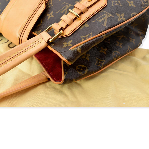 LOUIS VUITTON Griet Monogram Canvas Tote Bag Brown