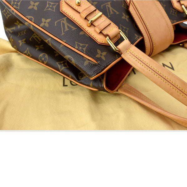 LOUIS VUITTON Griet Monogram Canvas Tote Bag Brown