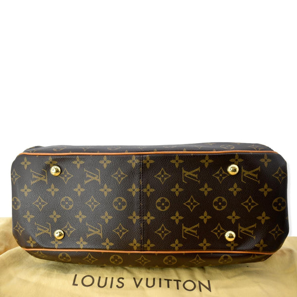 LOUIS VUITTON Griet Monogram Canvas Tote Bag Brown