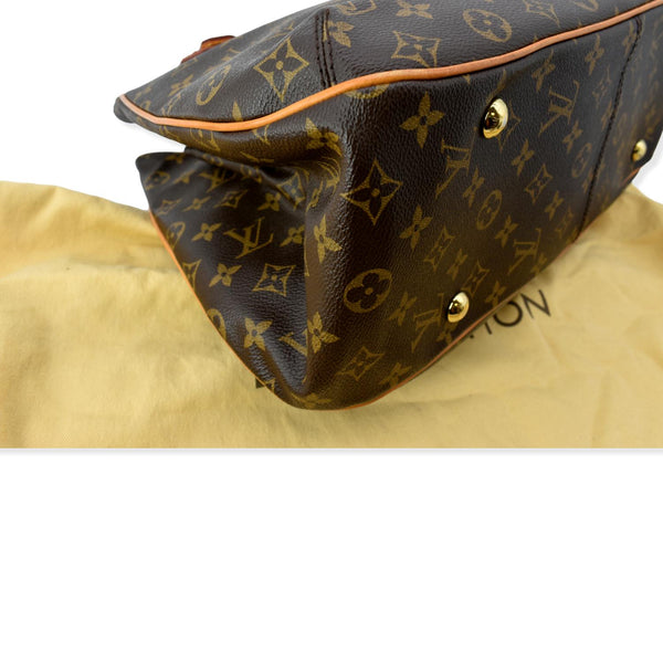 LOUIS VUITTON Griet Monogram Canvas Tote Bag Brown