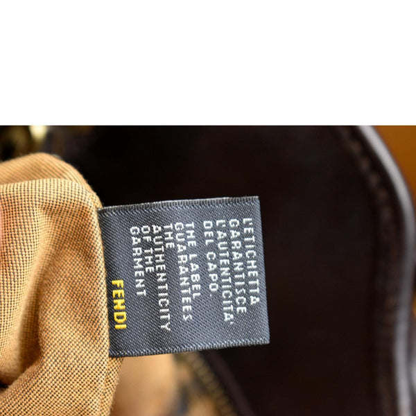 FENDI Chef Zucca Canvas Tote Bag Tobacco Brown