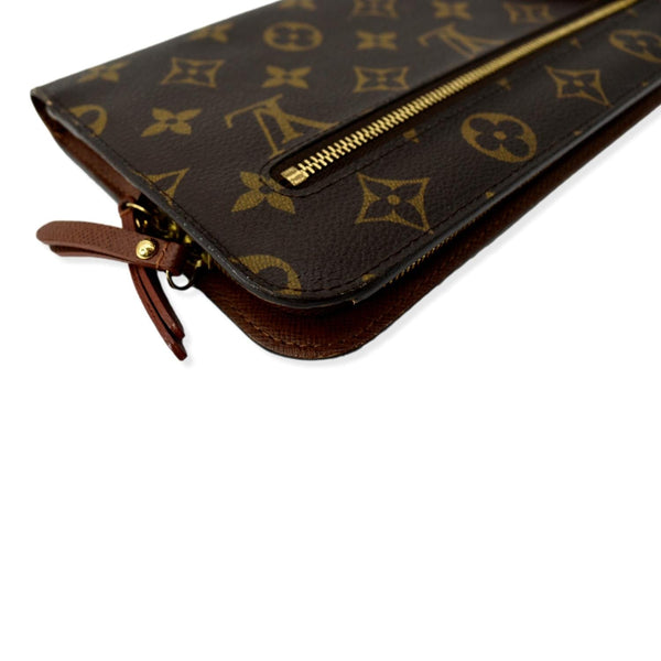 LOUIS VUITTON Insolite Monogram Canvas Organizer Wallet Brown